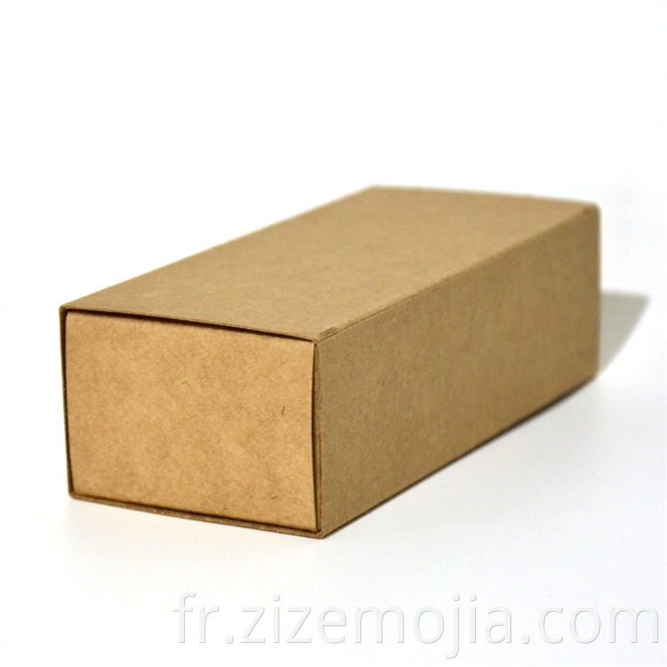 Vente chaude stock taille logo recycler l'emballage personnalisé boîte de papier kraft, boîte à tiroirs